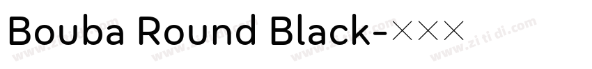 Bouba Round Black字体转换